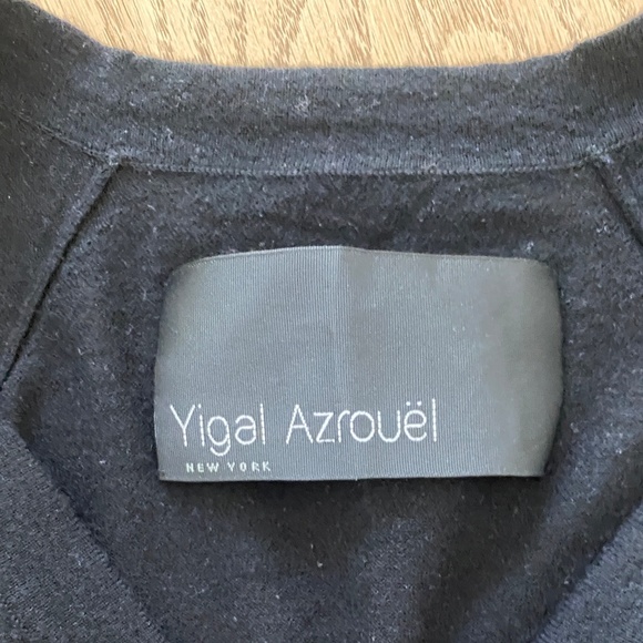 Yoga Azrouël Black Button-Down Cashmere Cardigan Sweater (with shoulder cutouts) - Picture 5 of 8